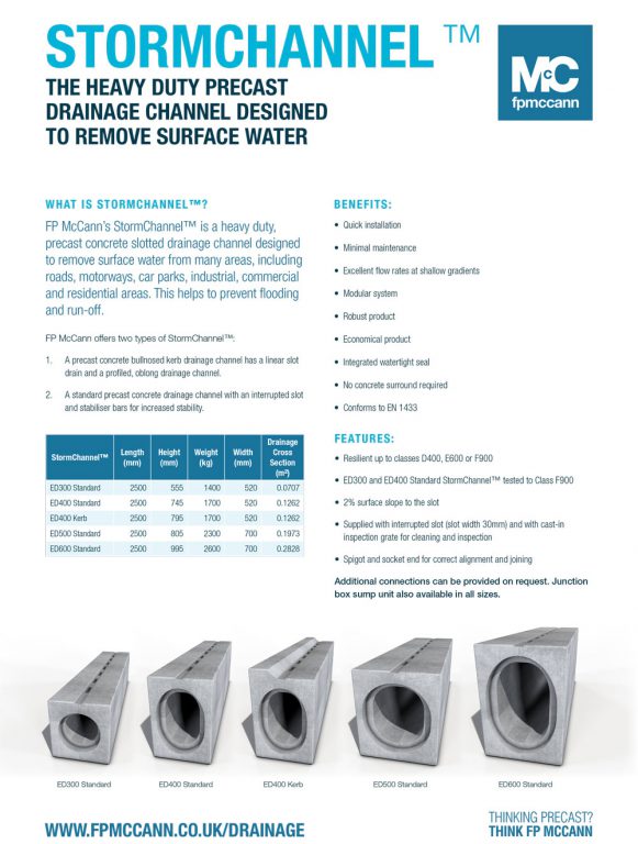 Fp Mccann Stormchannel Datasheet