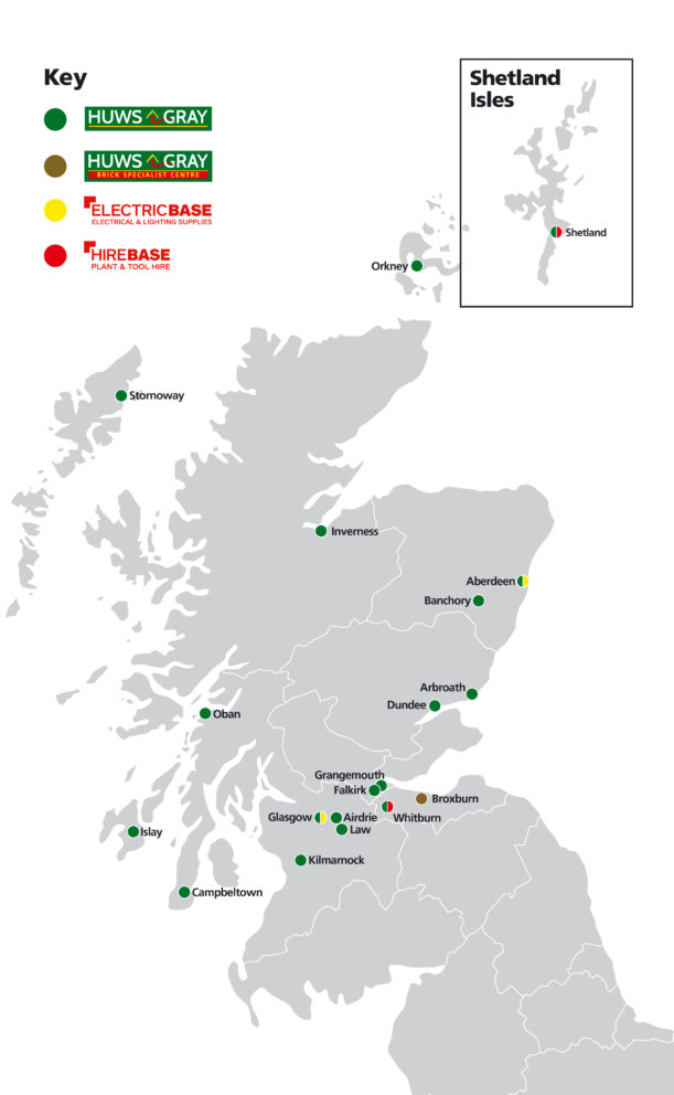 Huws Gray Scotland Branch Map 1123 4021x6524